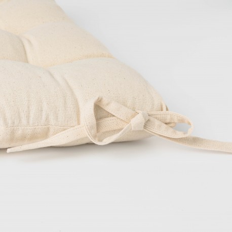 Cuscino per sedia in cotone tinta unita