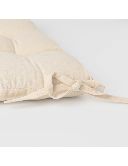 Cuscino per sedia in cotone tinta unita Cuscino per sedia in cotone tinta unita