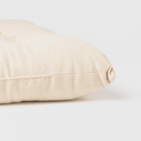 Cuscino per sedia in cotone tinta unita