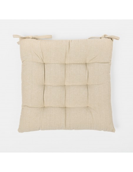 Cuscino per sedia in cotone tinta unita Cuscino per sedia in cotone tinta unita