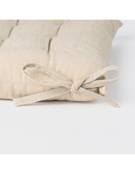 Cuscino per sedia in cotone tinta unita Cuscino per sedia in cotone tinta unita