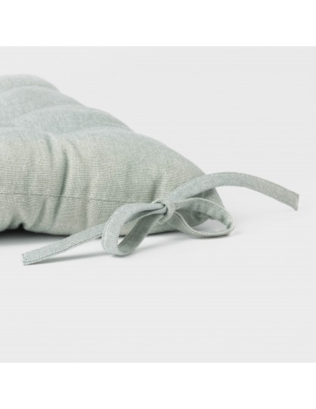 Cuscino per sedia in cotone tinta unita Cuscino per sedia in cotone tinta unita