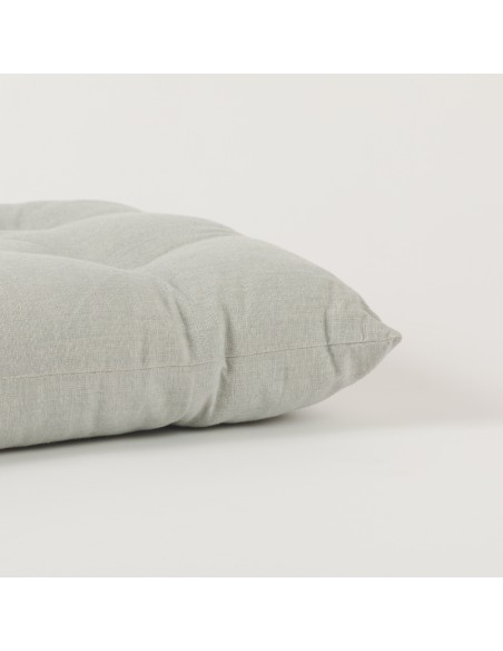 Cuscino per sedia con bottoni in cotone tinta unita Cuscino per sedia con bottoni in cotone tinta unita