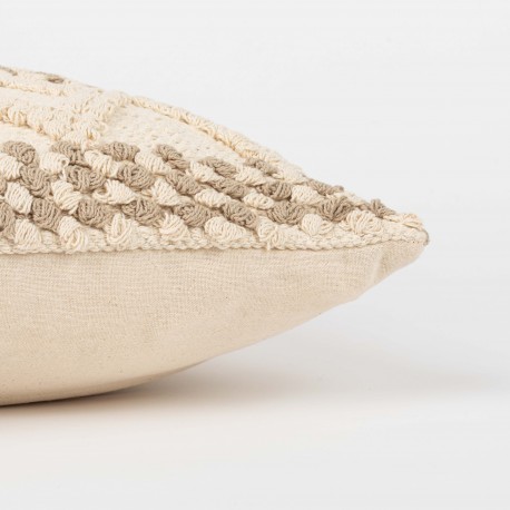 Cuscino quadrato cotone Basette 45x45 - federa + imbottitura