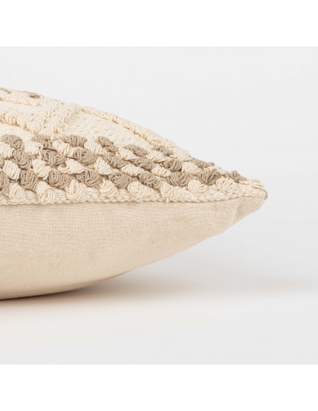 Cuscino quadrato cotone Basette 45x45 - federa + imbottitura Cuscino quadrato cotone Basette 45x45 - federa + imbottitura