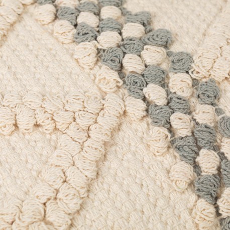 Cuscino quadrato cotone Basette 45x45 - federa + imbottitura