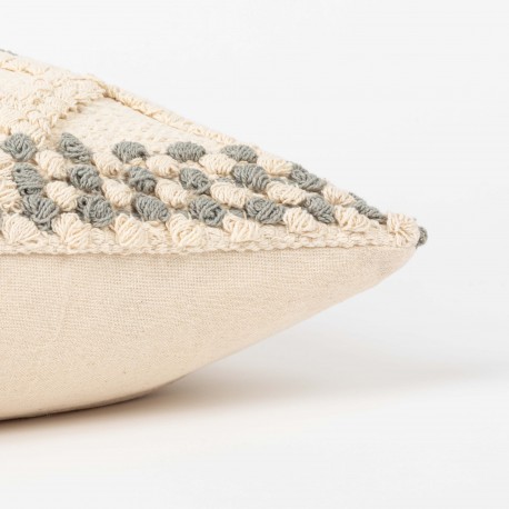 Cuscino quadrato cotone Basette 45x45 - federa + imbottitura