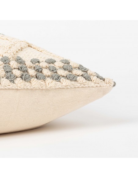 Cuscino quadrato cotone Basette 45x45 - federa + imbottitura Cuscino quadrato cotone Basette 45x45 - federa + imbottitura