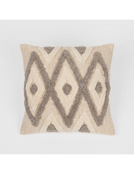 Cuscino quadrato cotone Valirio 45x45 - federa + imbottitura