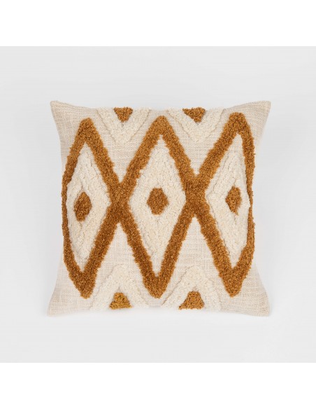 Cuscino quadrato cotone Valirio 45x45 - federa + imbottitura