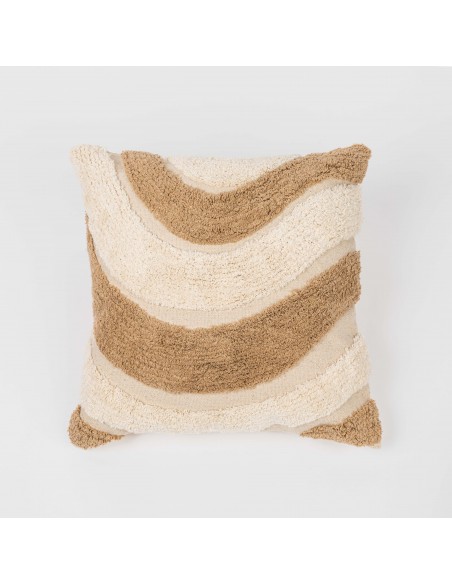 Cuscino quadrato cotone Tejada 45x45 - federa + imbottitura