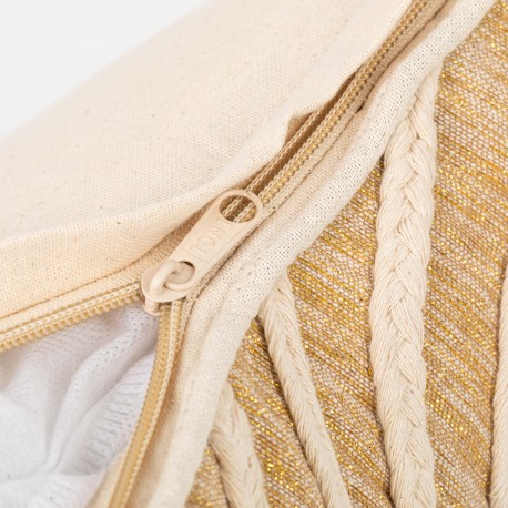 Cuscino quadrato cotone Dune 45x45 - federa + imbottitura