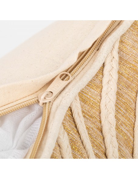 Cuscino quadrato cotone Dune 45x45 - federa + imbottitura