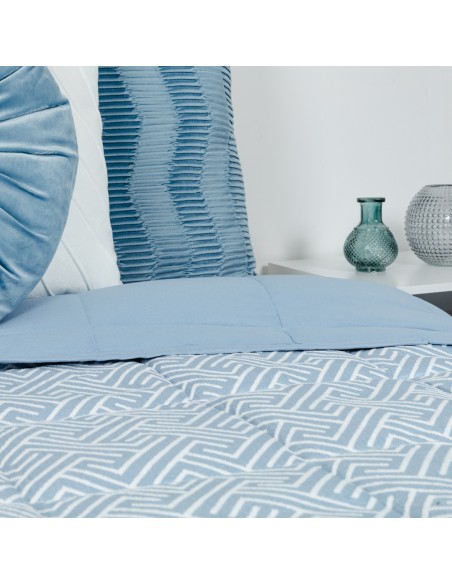 Copriletto jacquard ciniglia Elvira indaco - 120gr Copriletto jacquard ciniglia Elvira indaco - 120gr