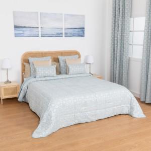 Copriletto jacquard ciniglia Marieta indaco - 120gr