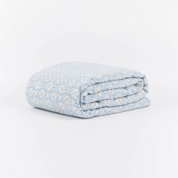 Copriletto jacquard ciniglia Marieta indaco - 120gr Copriletto jacquard ciniglia Marieta indaco - 120gr
