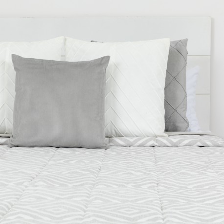 Copriletto jacquard ciniglia Feria perla - 120 gr