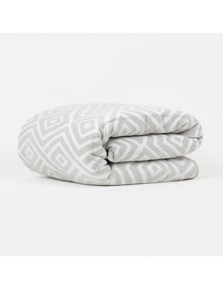 Copriletto jacquard ciniglia Feria perla - 120 gr Copriletto jacquard ciniglia Feria perla - 120 gr