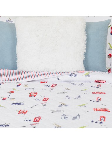 Copriletto bouti York blu navy