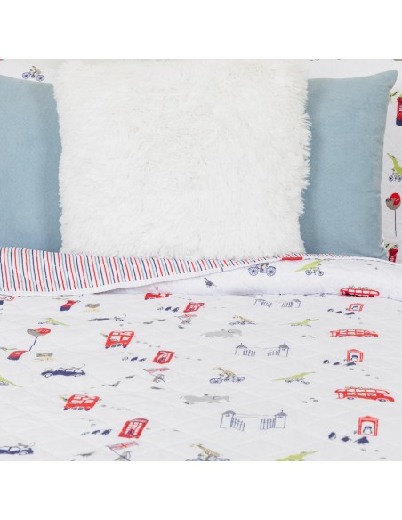 Copriletto bouti York blu navy