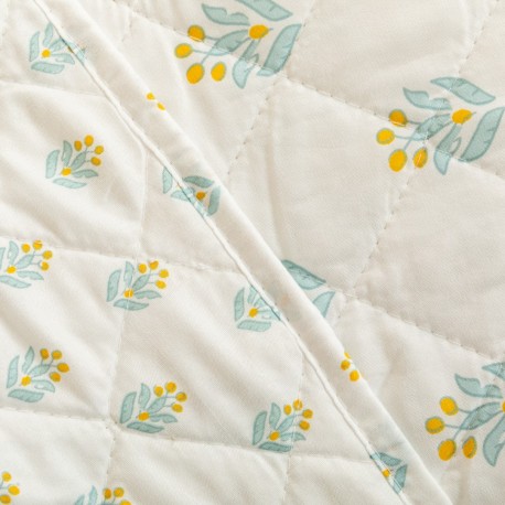 Copriletto bouti Spring verde tiffany