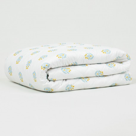 Copriletto bouti Spring verde tiffany