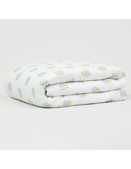 Copriletto bouti Spring verde tiffany