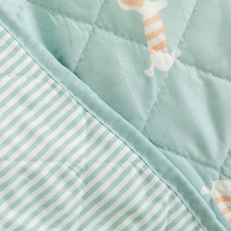 Copriletto bouti Ponder turchese