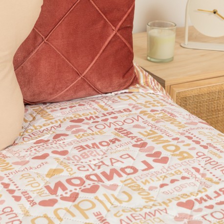 Copriletto bouti Paris marsala