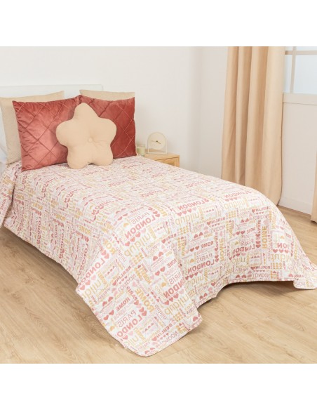 Copriletto bouti Paris marsala