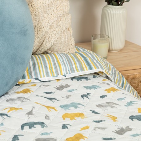 Copriletto bouti Jimmy indaco