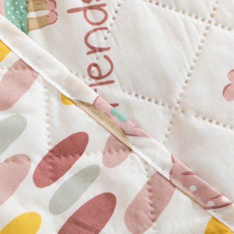 Copriletto bouti Friends rosa