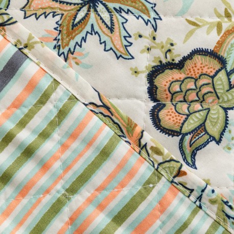 Copriletto bouti Estefania verde militare