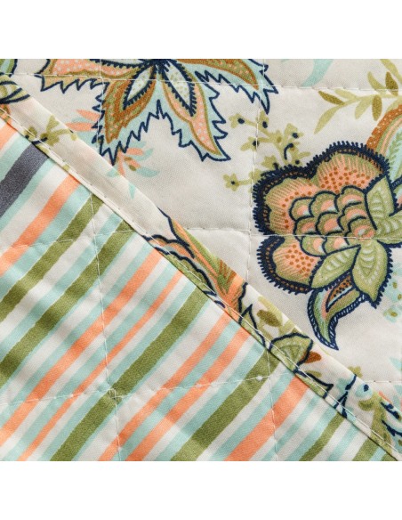 Copriletto bouti Estefania verde militare