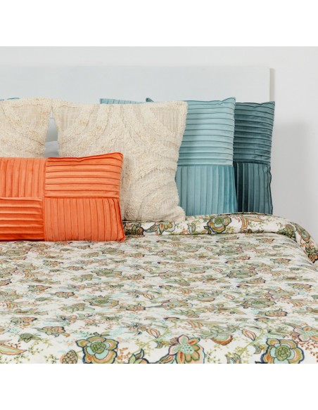 Copriletto bouti Estefania verde militare