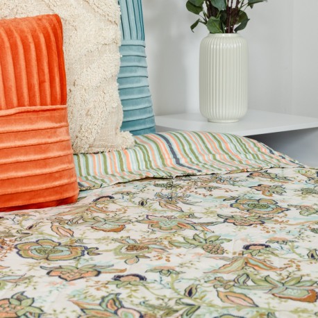 Copriletto bouti Estefania verde militare