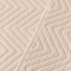 Copriletto bouti effetto consumato sabbia letto-singolo