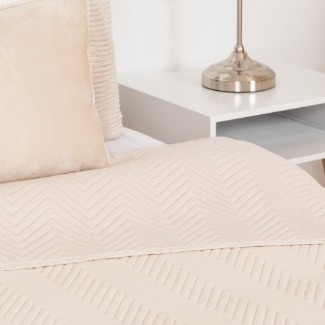 Copriletto bouti effetto consumato tinta unita