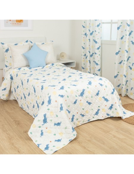 Copriletto bouti Dinosaurus indaco