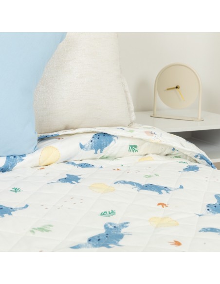 Copriletto bouti Dinosaurus indaco