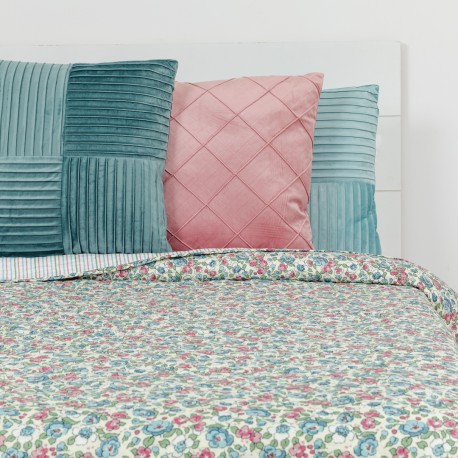 Copriletto bouti Belinda verde tiffany