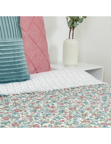 Copriletto bouti Belinda verde tiffany