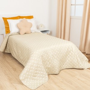 Copriletto bouti Baby dots sabbia