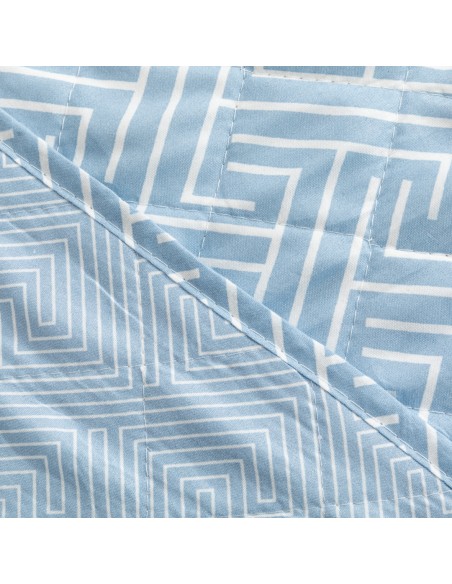 Copriletto bouti Abel indaco