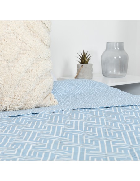 Copriletto bouti Abel indaco