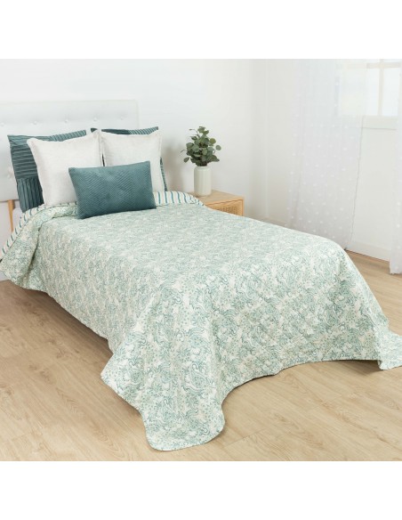 Copriletto bouti Ninfa verde