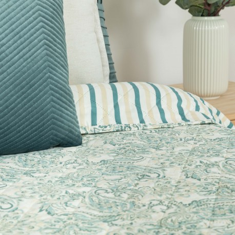 Copriletto bouti Ninfa verde