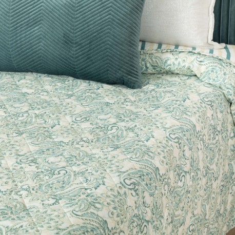 Copriletto bouti Ninfa verde