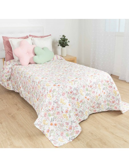 Copriletto bouti Ainhoa rosa