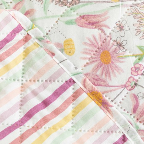 Copriletto bouti Ainhoa rosa